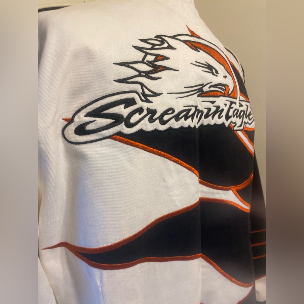 Harley Davidson Ladies 1W Racing Edition Screaming Eagle Jacket RARE RARE RARE! - Picture 10 of 14